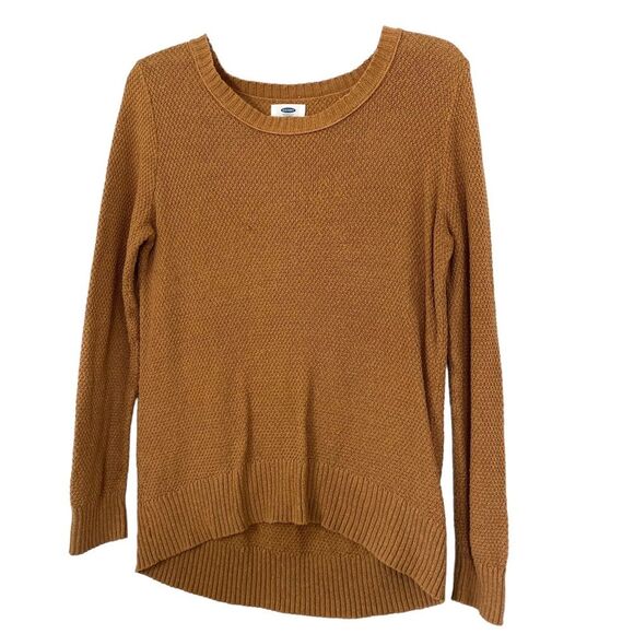 Old Navy Sienna Brown Scoop Neck Knit Long Sleeve Sweater Size Medium - Picture 4 of 4